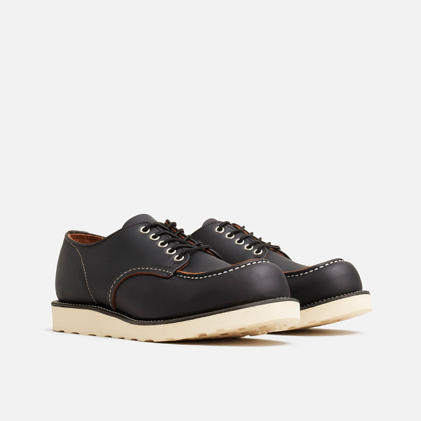 Red Wing Second - Style 8090 SHOP MOC OXFORD Men's Oxford in Black Prairie Leather