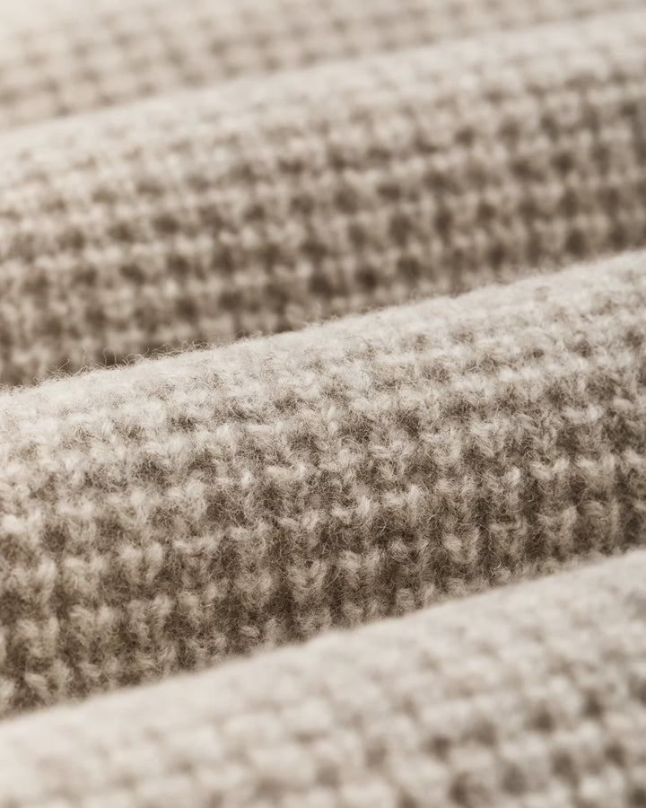 Filson Waffle Knit Merino Wool Sweater - Heather Natural