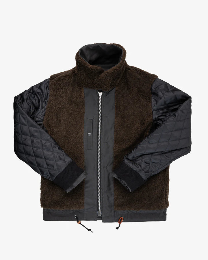 Iron Heart Oiled Whipcord N1 Deck Jacket - Black