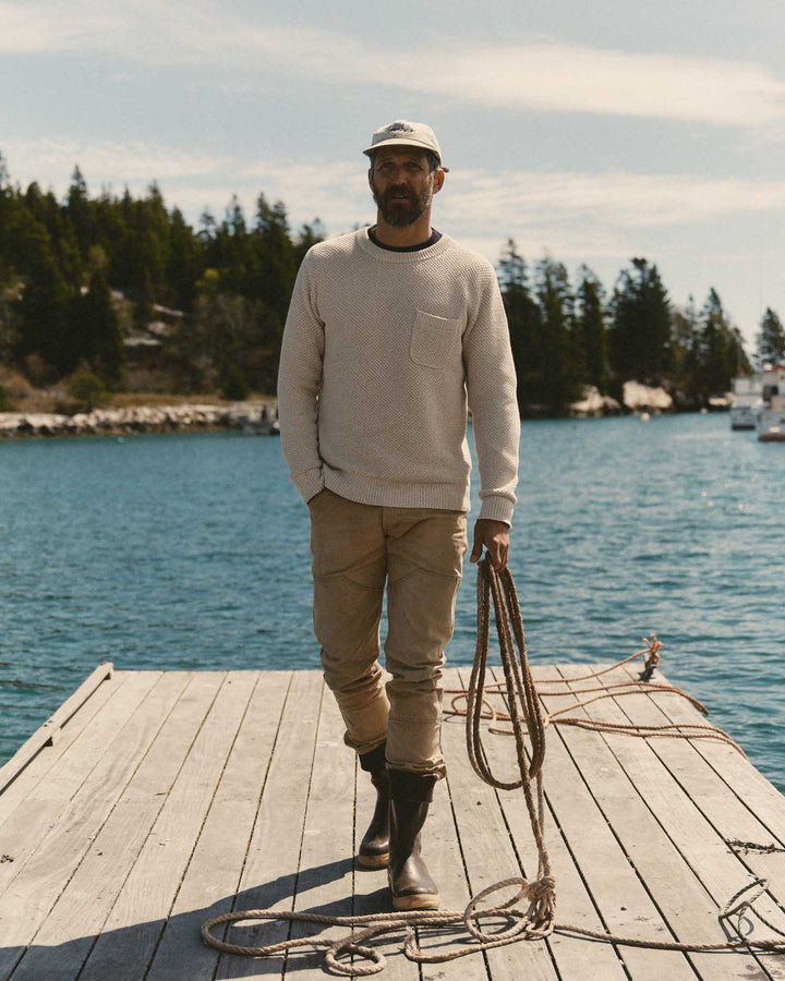 Taylor Stitch Crawford Crew Sweater - Marled Natural