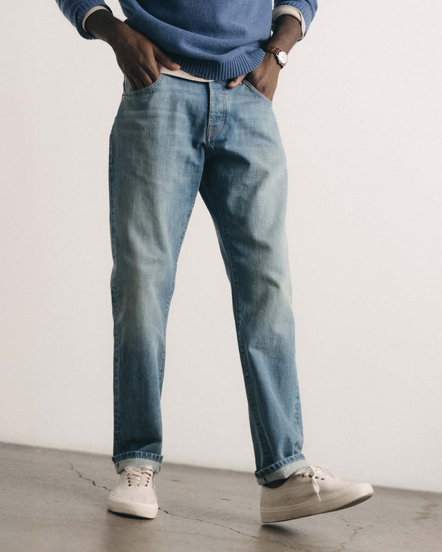 Taylor Stitch The Straight Jean - Light Wash Organic Selvedge