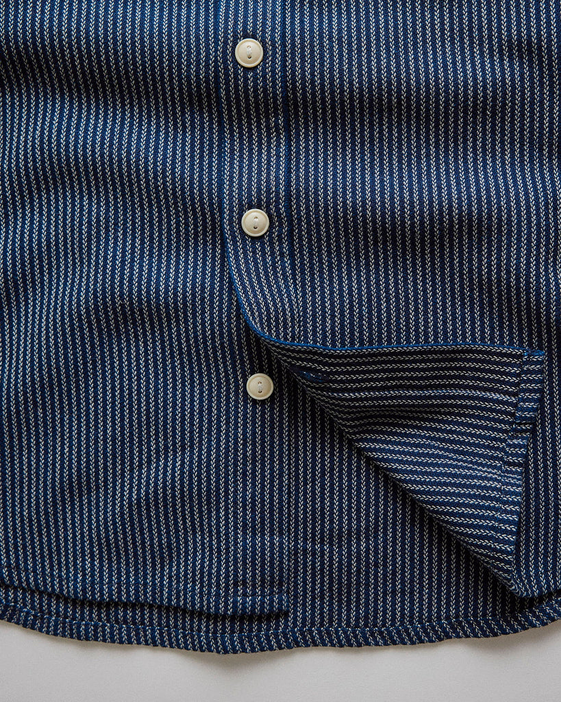 Taylor Stitch - The Short Sleeve Utility Shirt in Roped Indigo