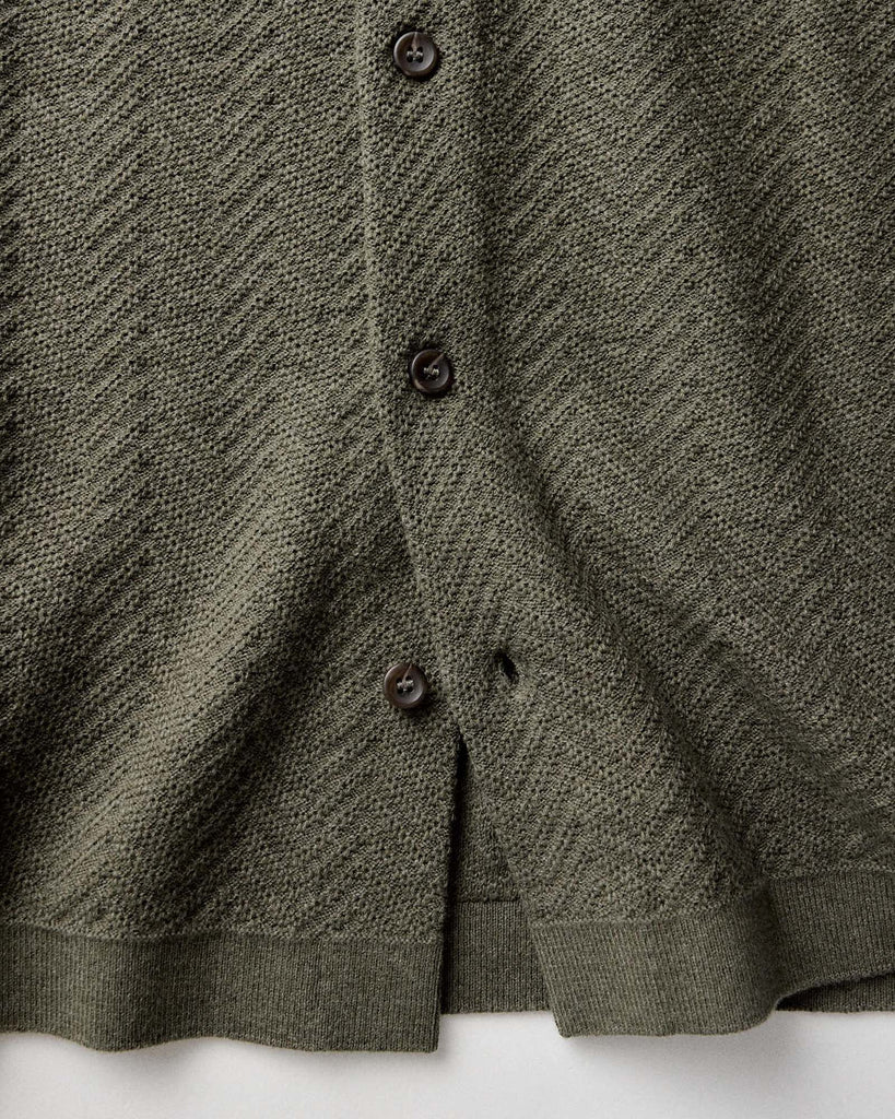 Taylor Stitch - Button Down Polo in Cilantro Herringbone
