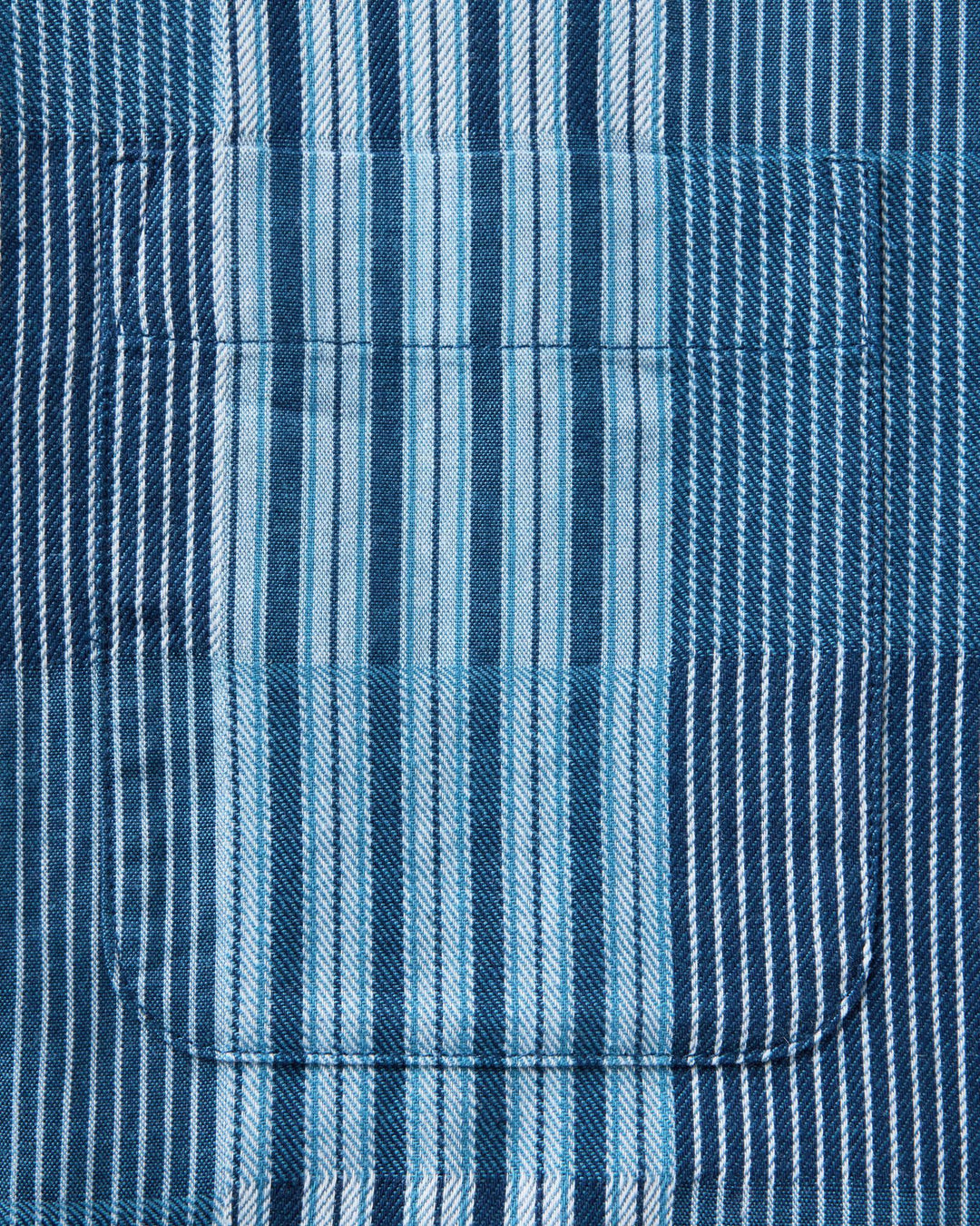 Taylor Stitch - The Hawthorne Shirt in Indigo Patchwork