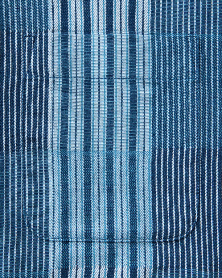 Taylor Stitch - The Hawthorne Shirt in Indigo Patchwork