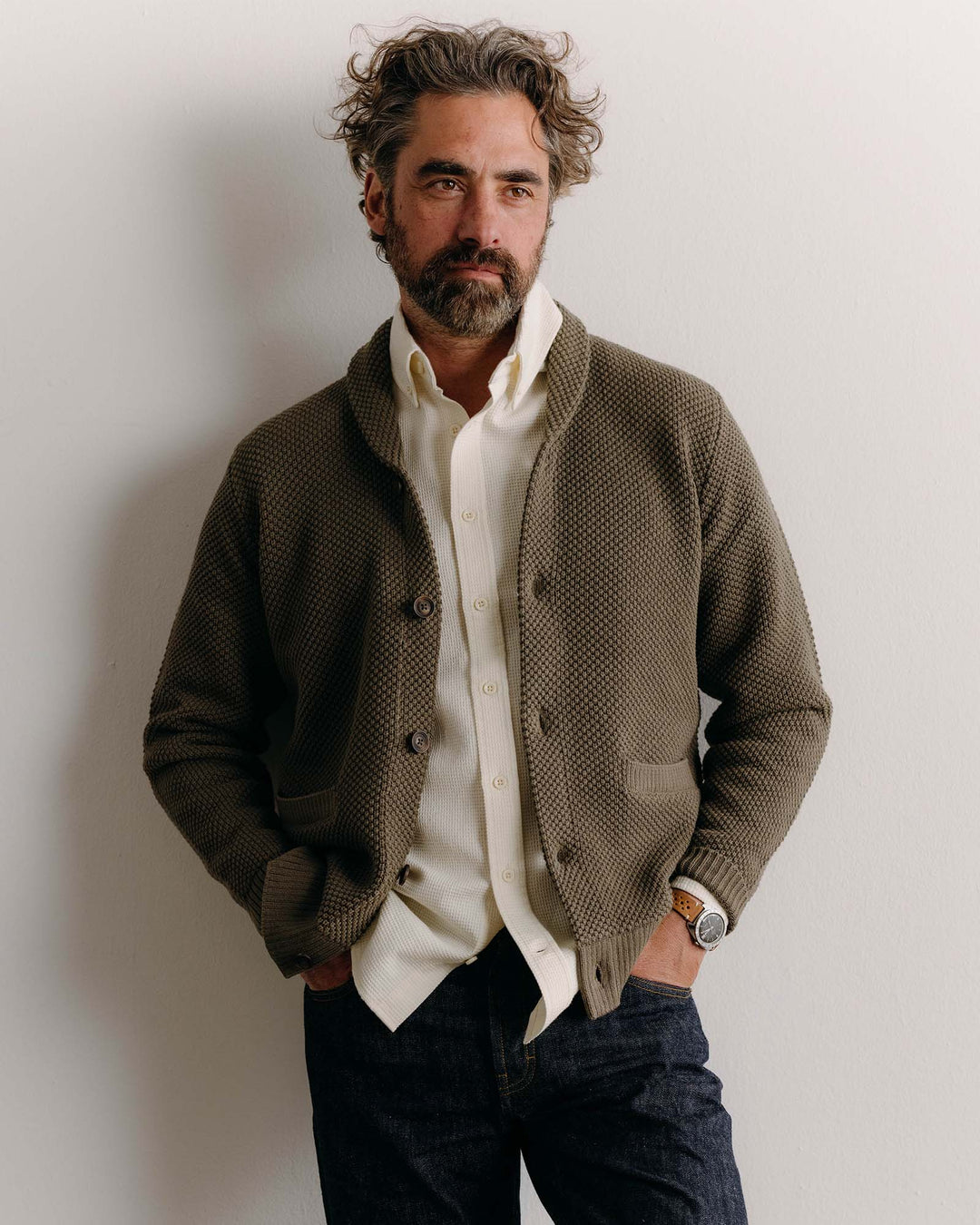 Taylor Stitch Crawford Sweater - Fatigue Olive