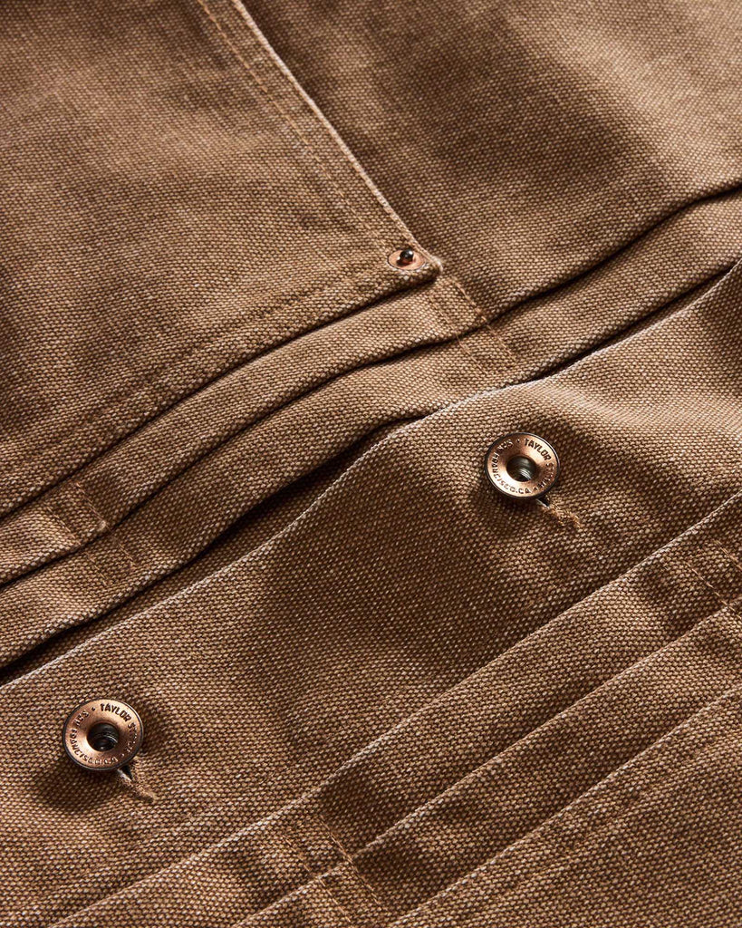 Taylor Stitch - The Ryder Jacket in Tobacco Chipped Canvas