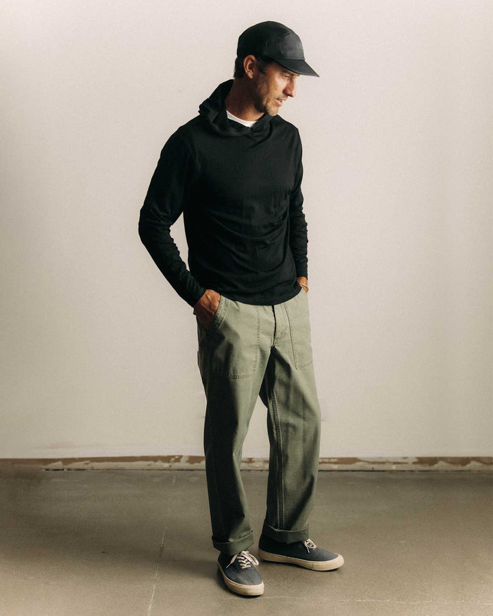 Taylor Stitch Ridgeline Merino Hoodie - Coal