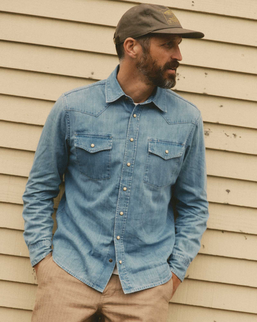 Taylor Stitch Glacier Shirt - Washed Indigo Selvedge Denim