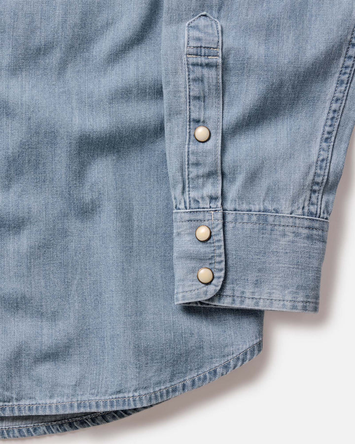 Taylor Stitch Glacier Shirt - Washed Indigo Selvedge Denim