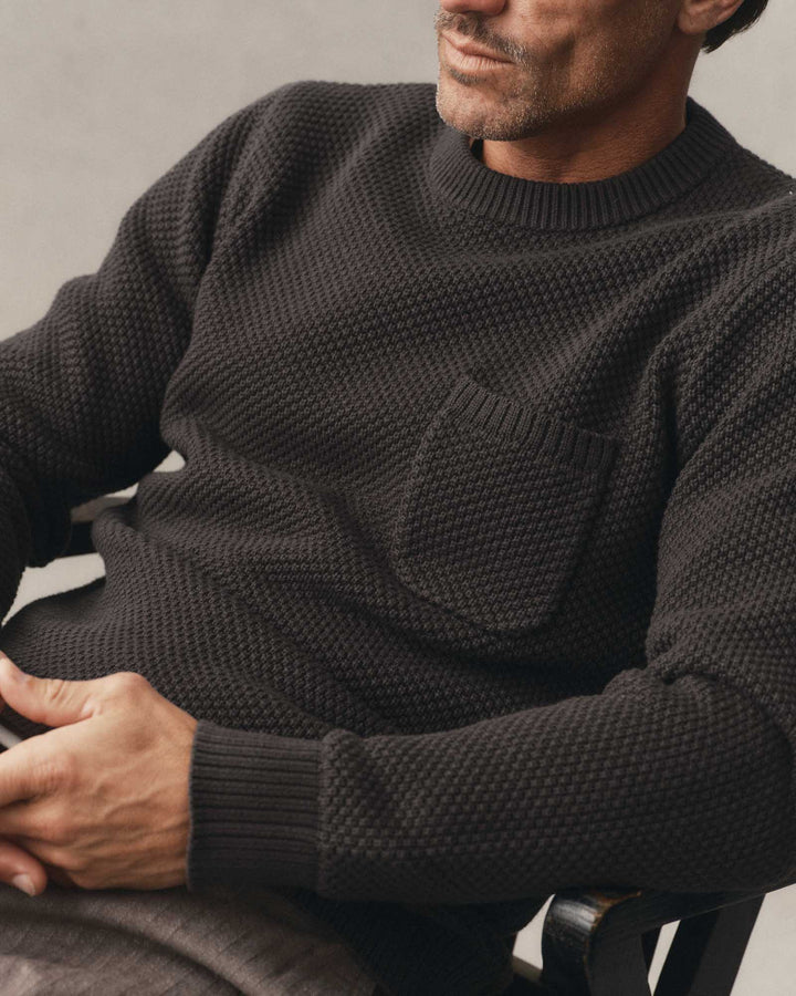 Taylor Stitch Crawford Crew Sweater - Charcoal