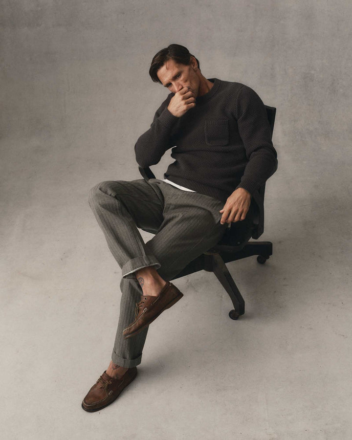 Taylor Stitch Crawford Crew Sweater - Charcoal