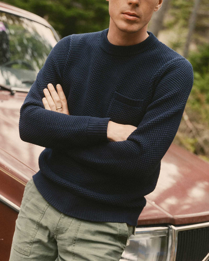 Taylor Stitch Crawford Crew Sweater - Navy