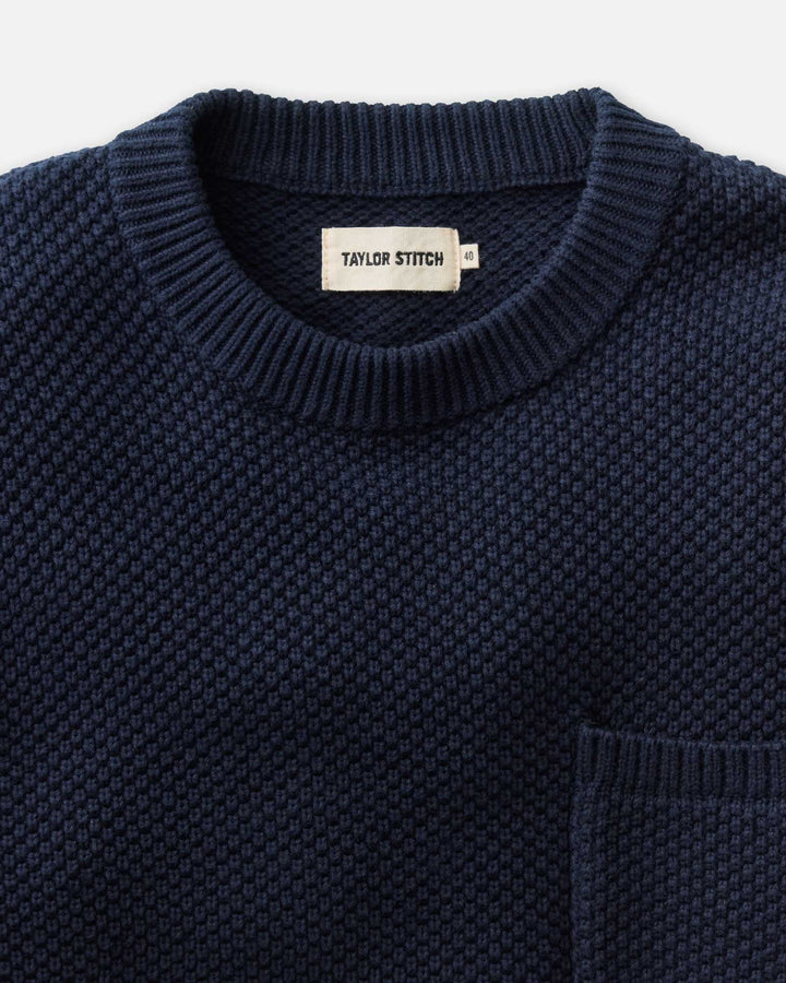 Taylor Stitch Crawford Crew Sweater - Navy