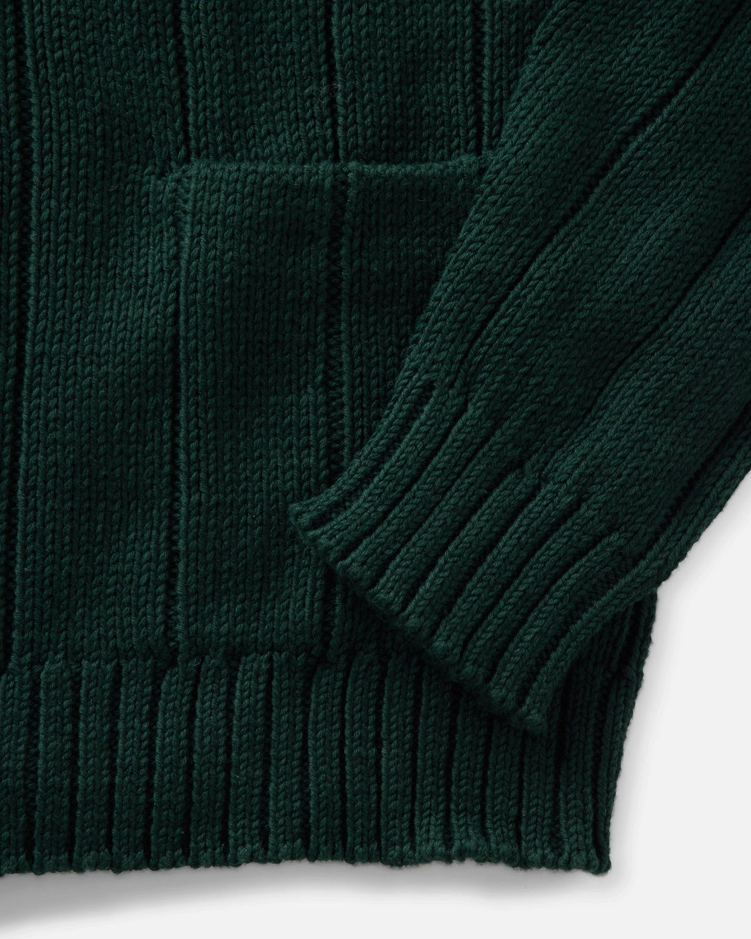 Taylor Stitch Trench Cardigan - Dark Forest Rib Linen