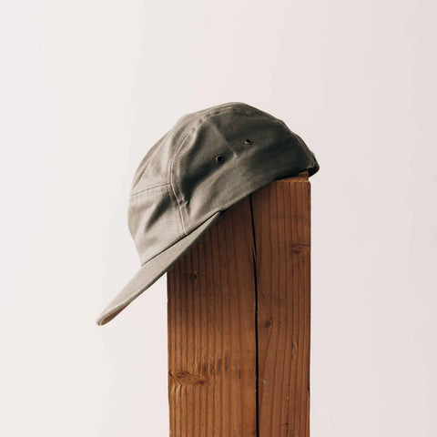 Taylor Stitch The 5-Panel Cap - Field Olive Reverse Sateen