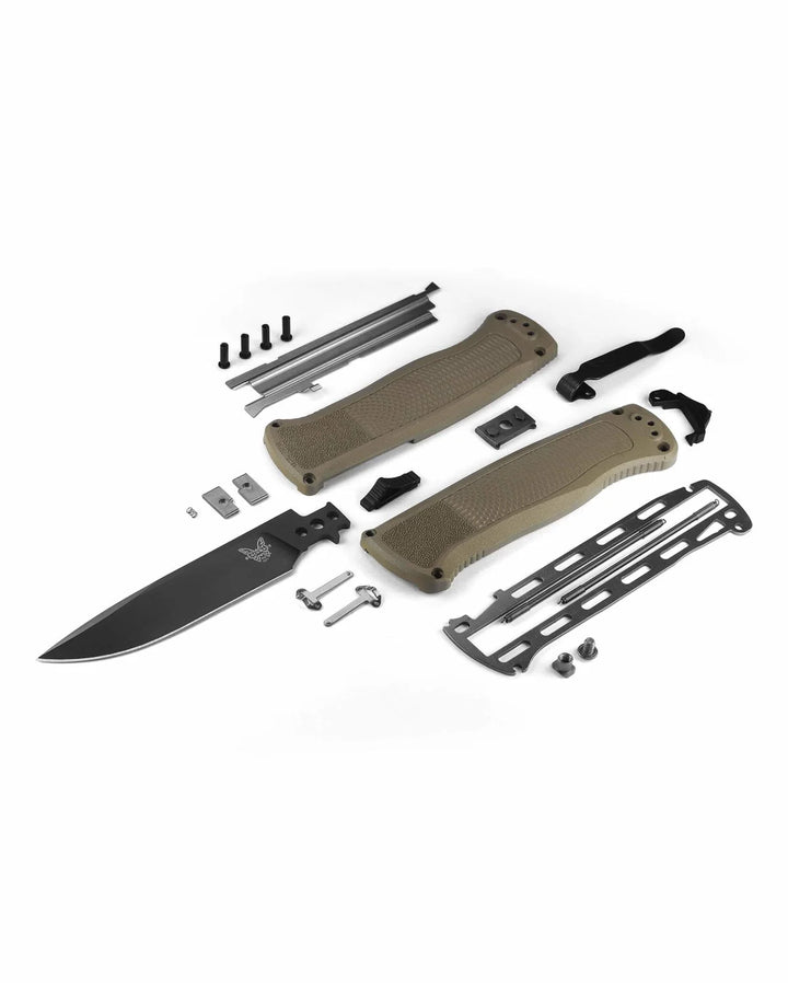 Benchmade Shootout - Ranger Green Grivory Drop-point