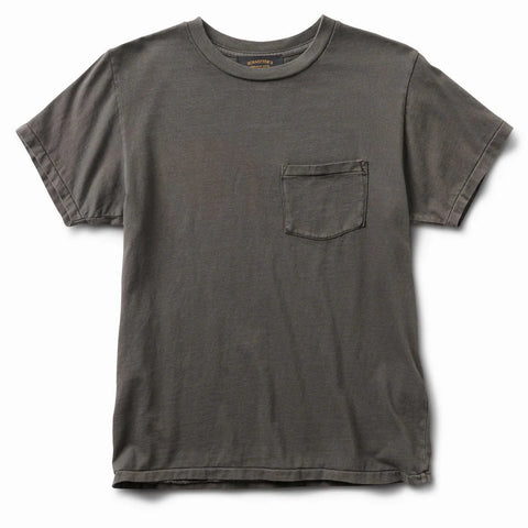 Schaeffer’s Garment Hotel Ringspun 40's Pocket Tee  - Charcoal Grey