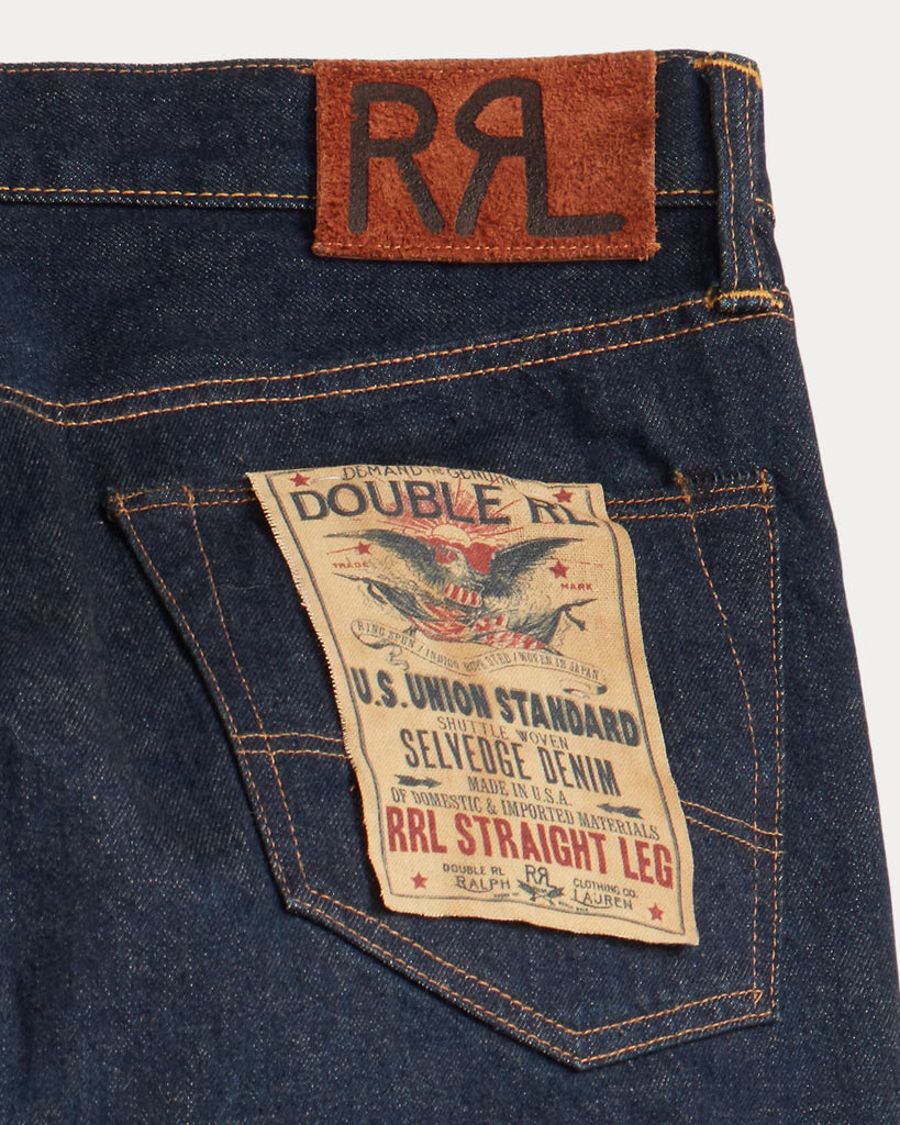 RRL Straight Fit Once-Washed Selvedge Jean