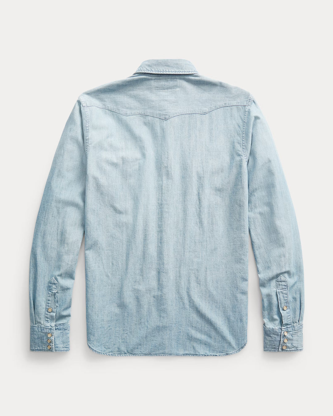 RRL Slim Fit Chambray Western Shirt - Davey Wash