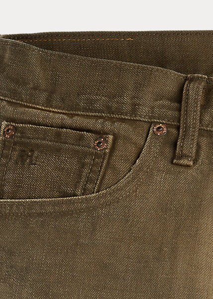 RRL Slim Fit Distressed Brown Jean – Berkeley Supply