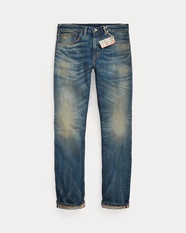 RRL High Slim Yosemite Selvedge Jean - Yosemite Wash