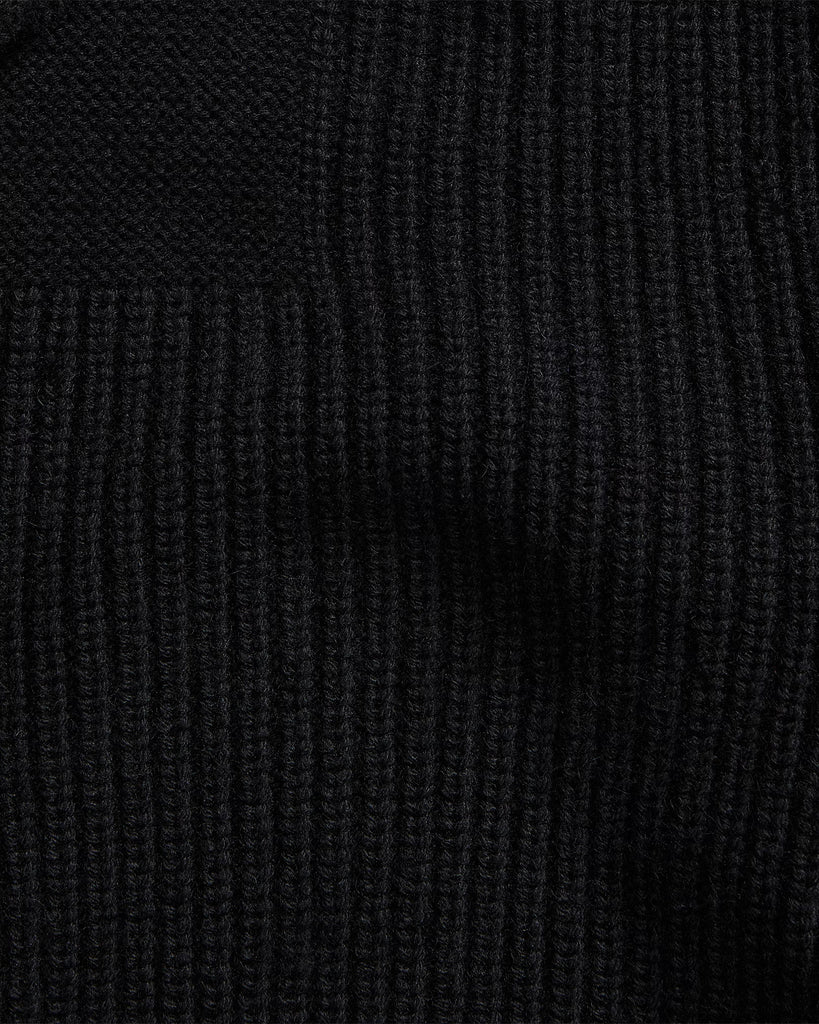 RRL Textured Cashmere Shawl-Collar Cardigan - Black