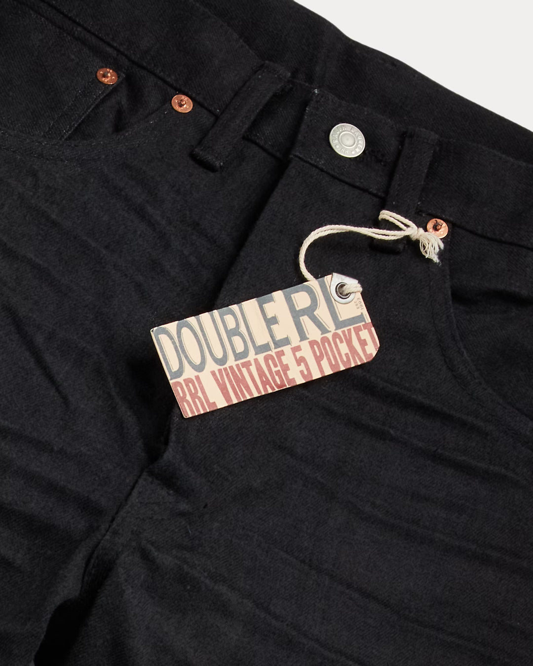 RRL Vintage 5-Pocket Selvedge Jean - Black On Black