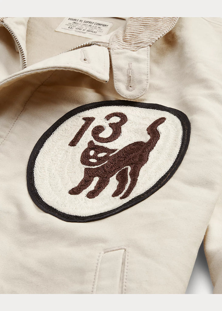 RRL Hand-Embroidered Cotton Deck Jacket - Cream