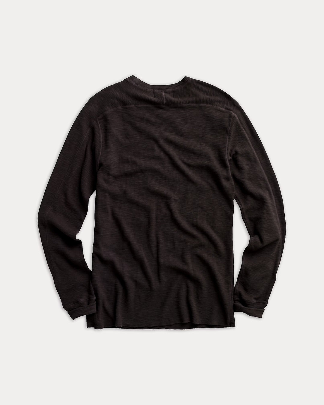 RRL Waffle-Knit Crewneck - Faded Black Canvas