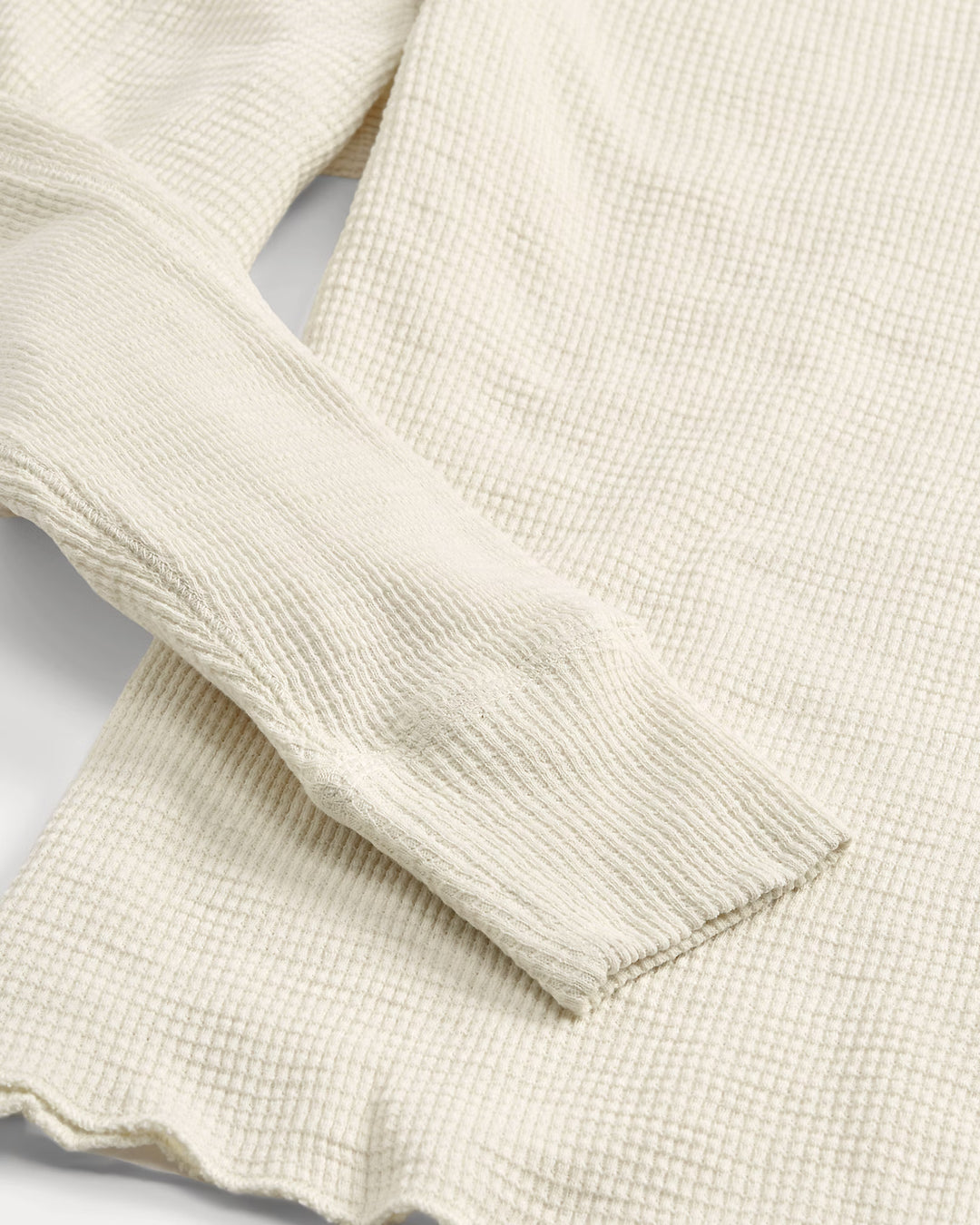 RRL Waffle-Knit Crewneck - Paper White