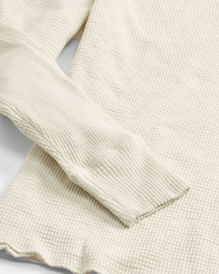 RRL Waffle-Knit Crewneck - Paper White