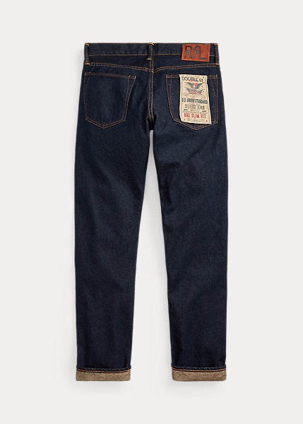 RRL Slim Fit Once-Washed Selvedge Jean - Union Standard