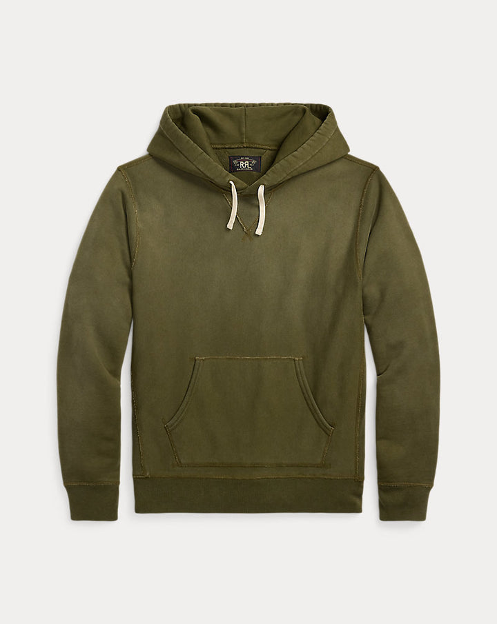 RRL Garment-Dyed Fleece Hoodie - Olive