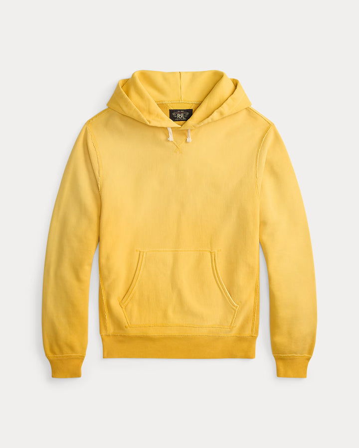 RRL Garment-Dyed Fleece Hoodie - Campus Yellow