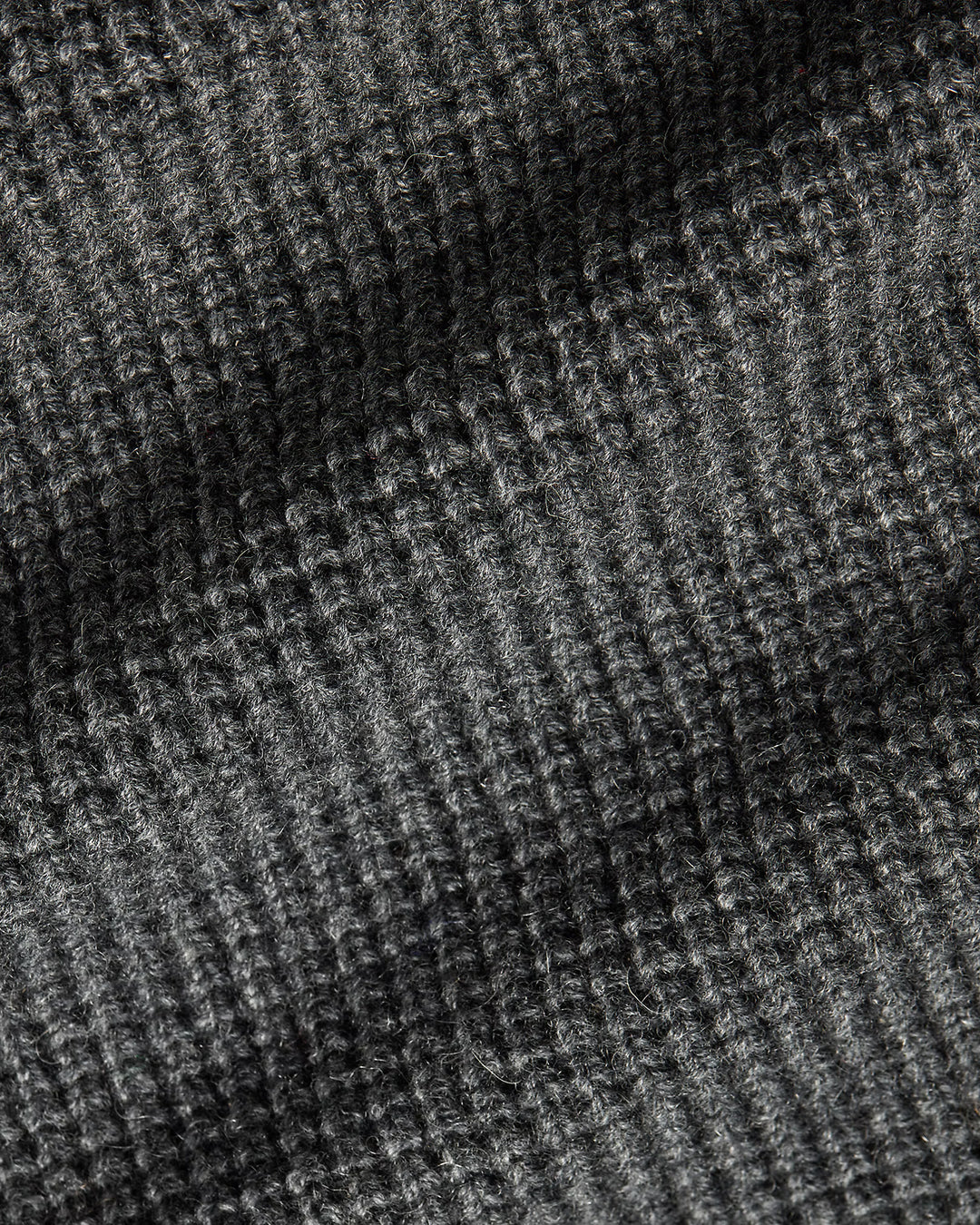 RRL Waffle-Knit Cashmere Cardigan - Dark Grey Heather