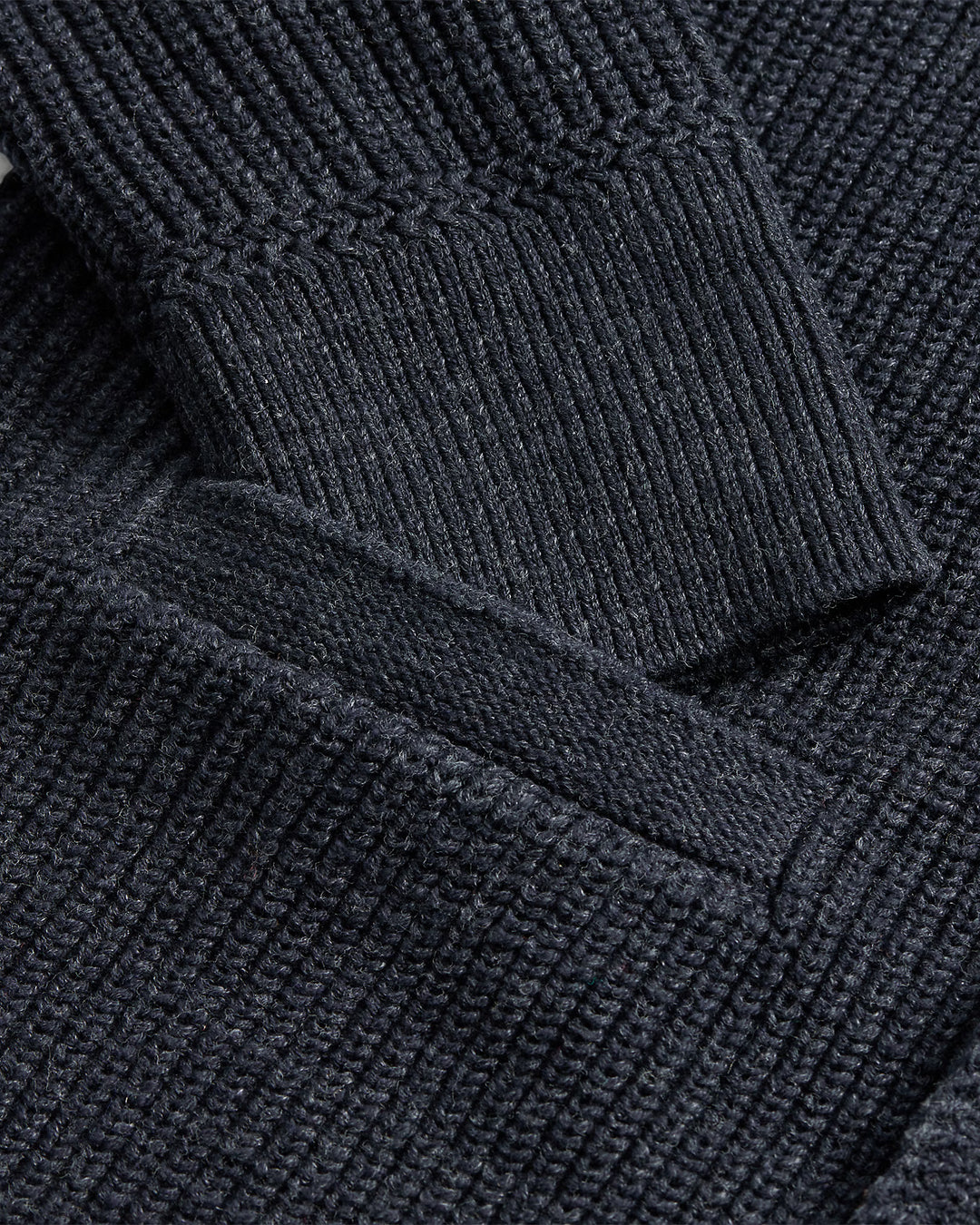 RRL Cotton Shawl-Collar Cardigan - Dark Navy Heather