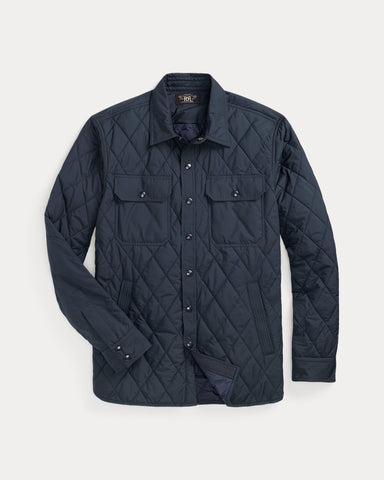 RRL - Quilted Shirt Jacket - Navy