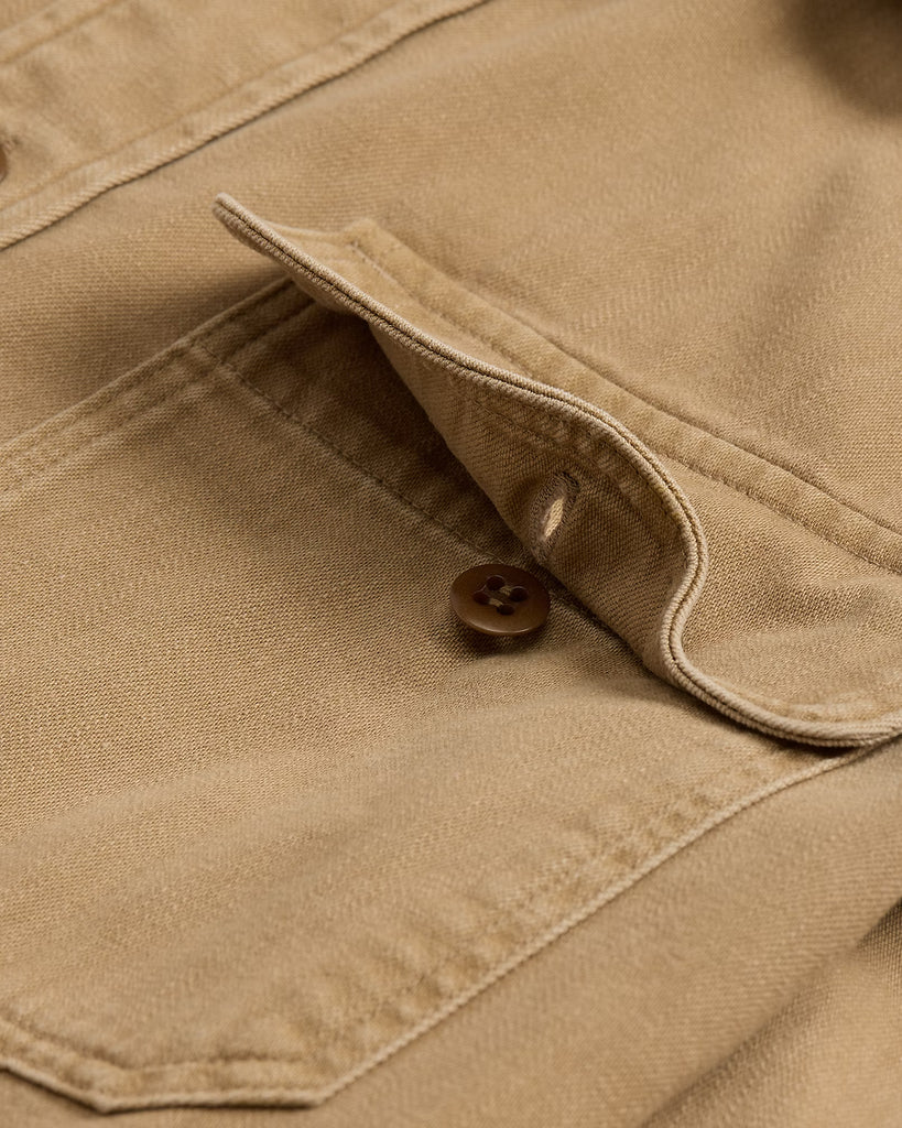 RRL Twill Workshirt - Faded Tan