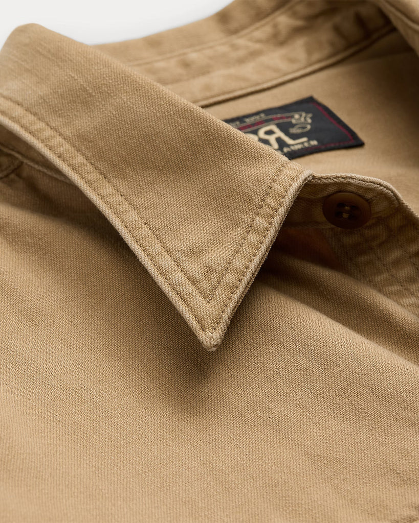 RRL Twill Workshirt - Faded Tan