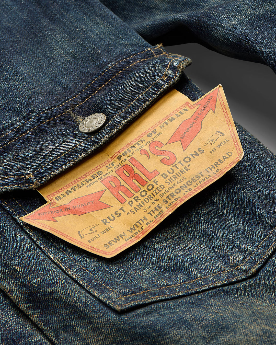 RRL Denim Trucker Jacket - Westview Wash – Berkeley Supply