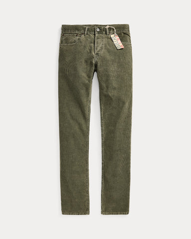 RRL Slim Fit Corduroy Pant - Olive