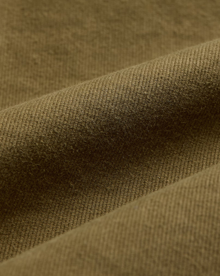 RRL Corduroy-Collar Cotton Deck Jacket - Khaki Drab