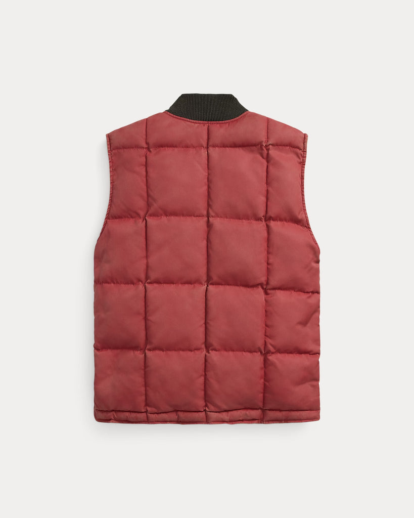 RRL Quilted Vest - Vintage Red