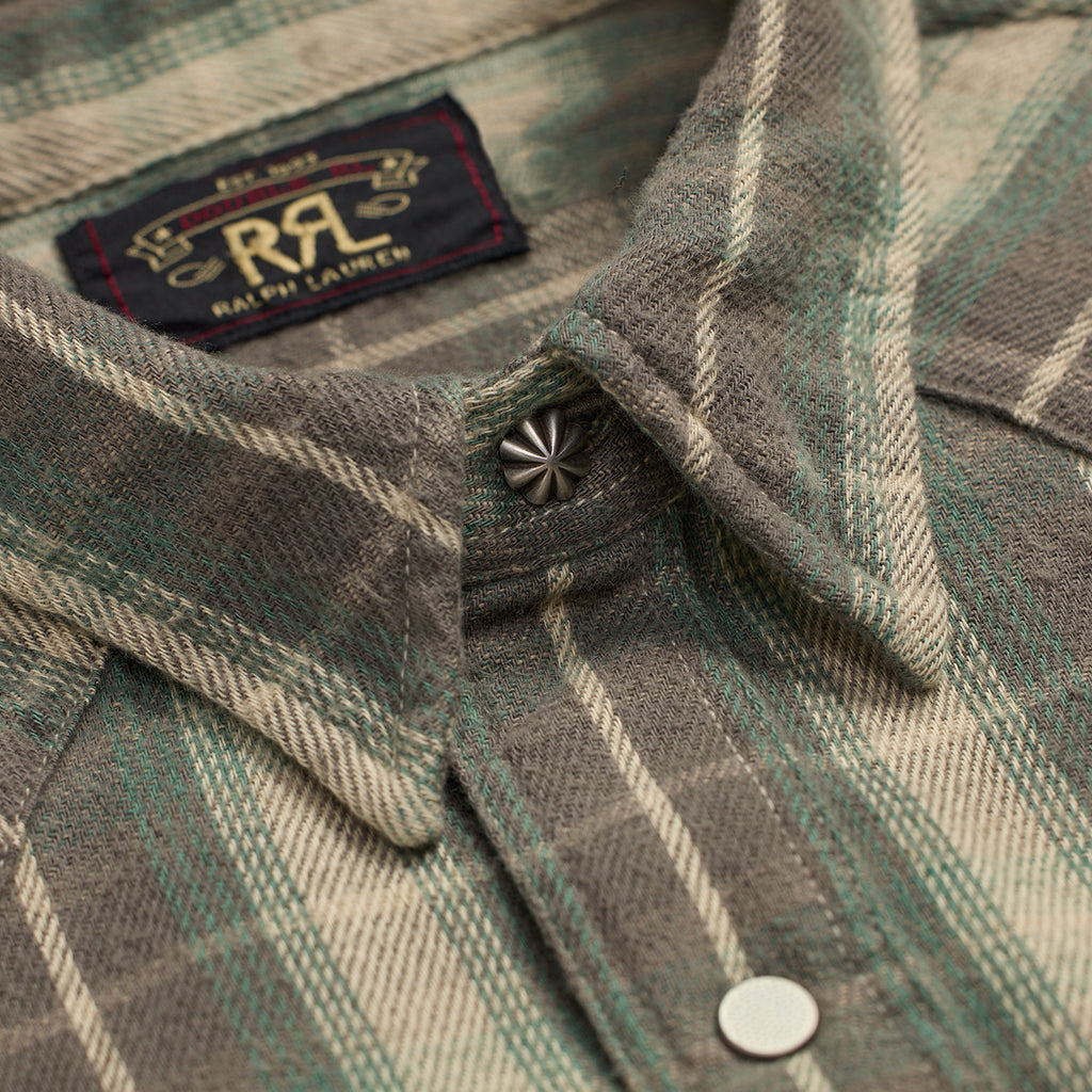 RRL Cotton Plaid - Green/Gray