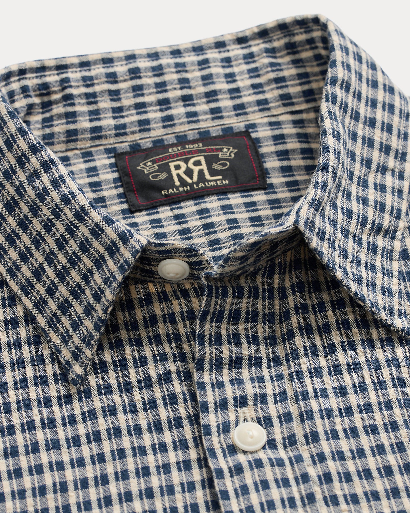 トップス RRL Checked S/S shirt Checked cotton and linen shirt in multicoloured - RRL