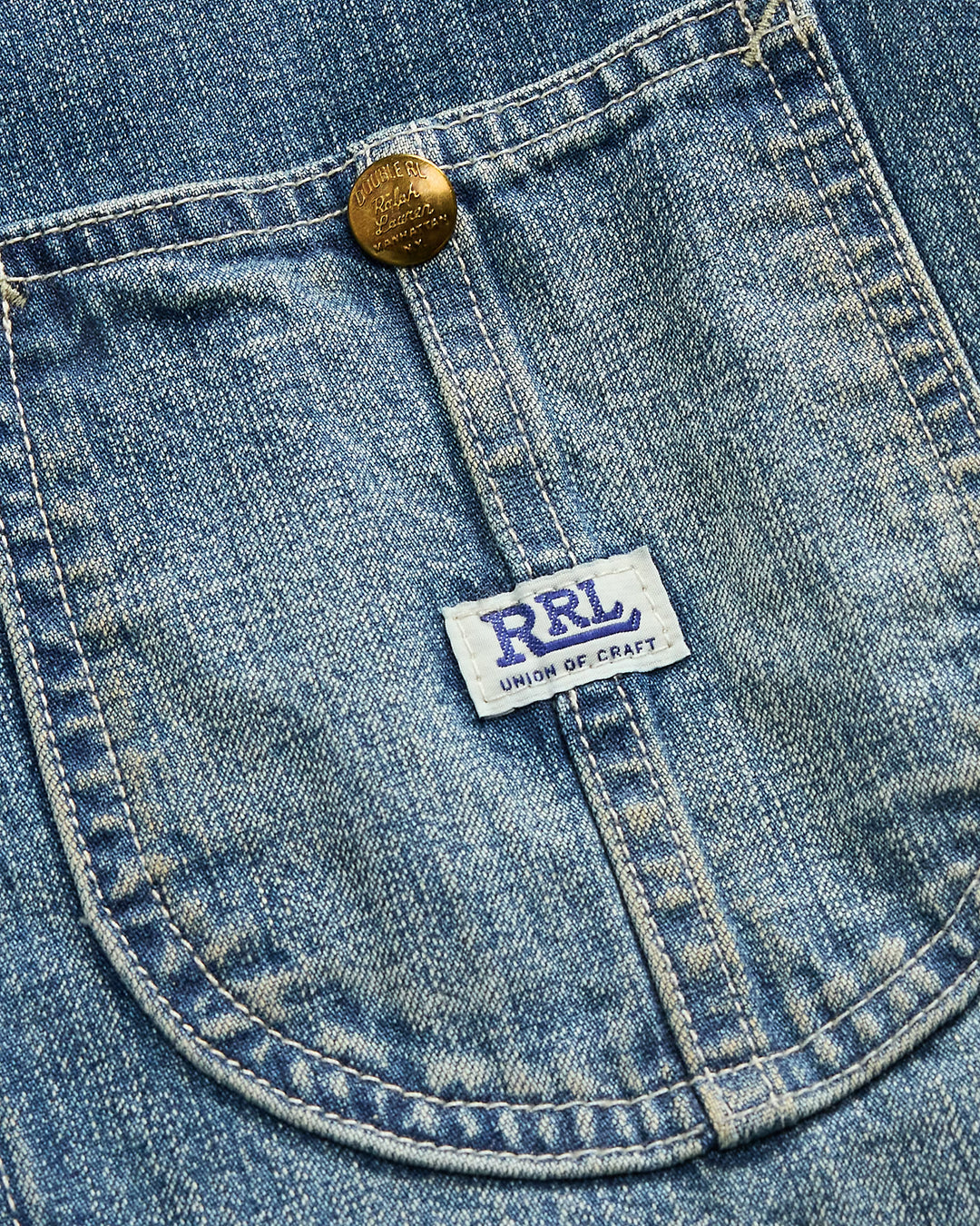 RRL Corduroy-Collar Indigo Denim Jacket - Wrightsville Wash RRL Corduroy-Collar Indigo Denim Jacket - Wrightsville Wash