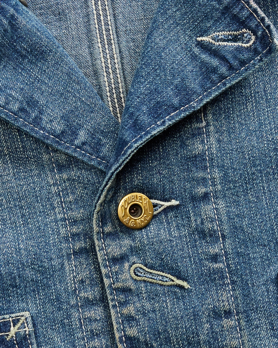 RRL Corduroy-Collar Indigo Denim Jacket - Wrightsville Wash RRL Corduroy-Collar Indigo Denim Jacket - Wrightsville Wash