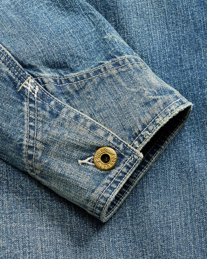 RRL Corduroy-Collar Indigo Denim Jacket - Wrightsville Wash