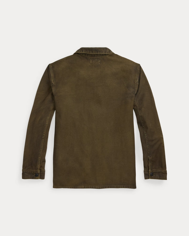 RRL Reverse-Sateen Overshirt - Washed Brown